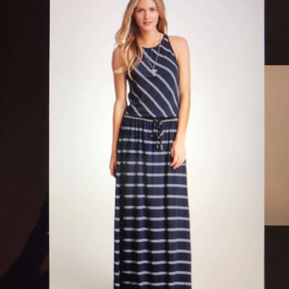 Michael Stars Stripe Midi length Casual Dress